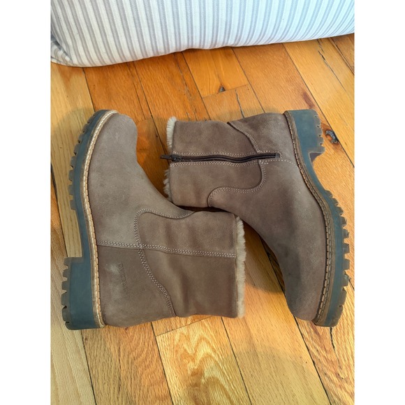 Overland Shoes - Overland Calib Shearling-Lined Waterproof Leather Boots Size 39/US 8.5-9 Women